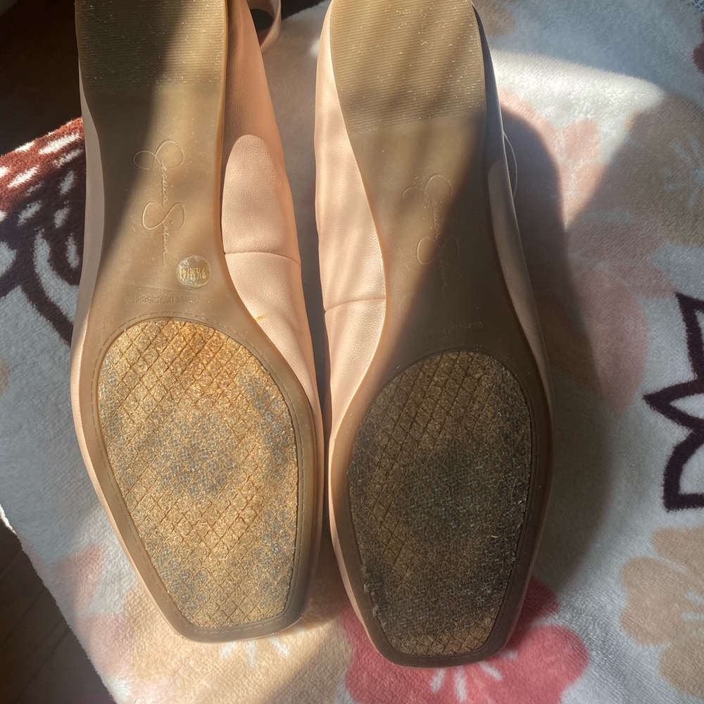 Jessica Simpson leather ballet style flats - Picture 6 of 16
